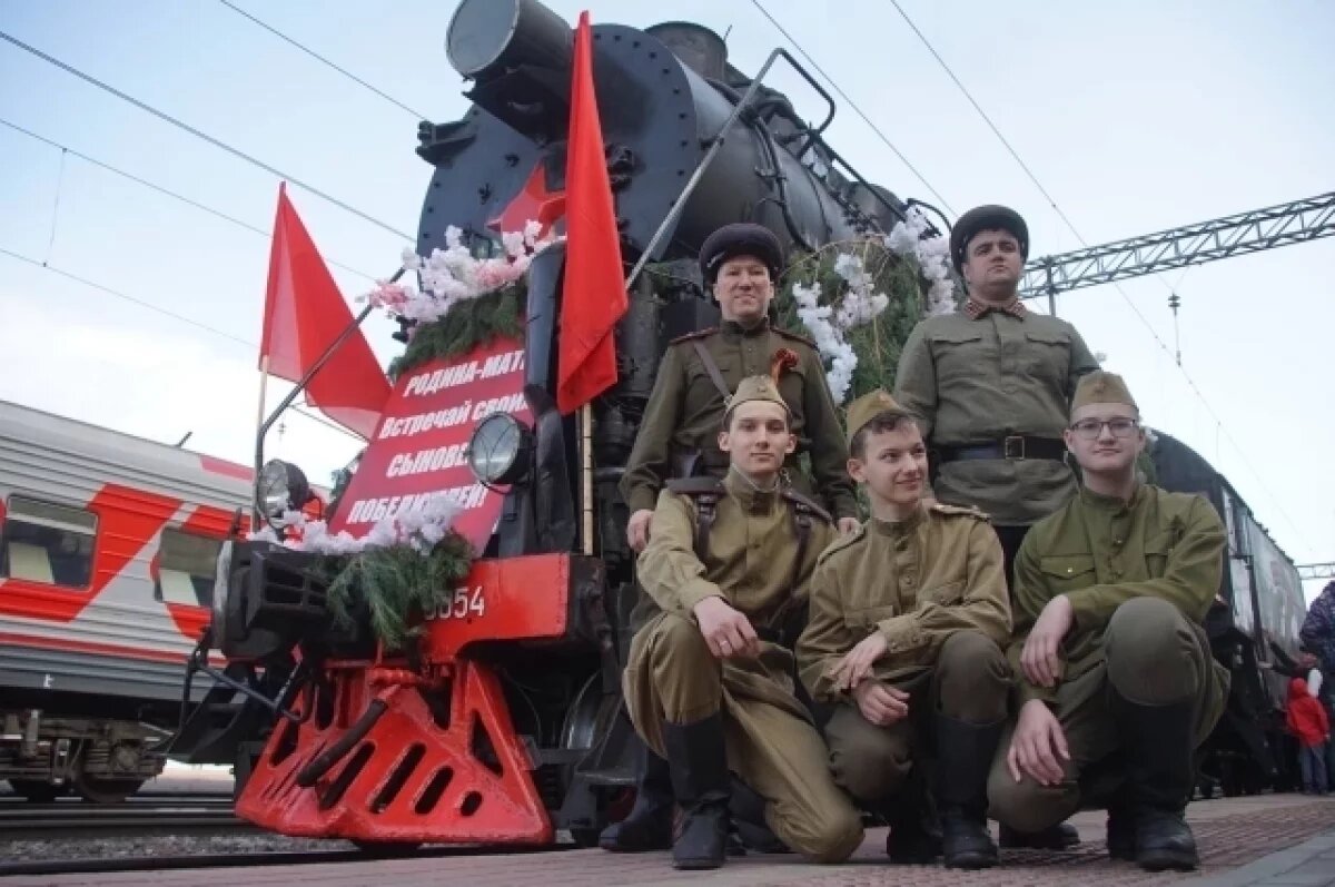   Юбилейный ретропоезд «Паровоз Победы» посетит три города Башкирии