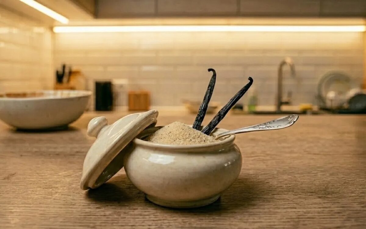    Всего два ингредиента – и душистый ванильный сахар готов: простой домашний способ