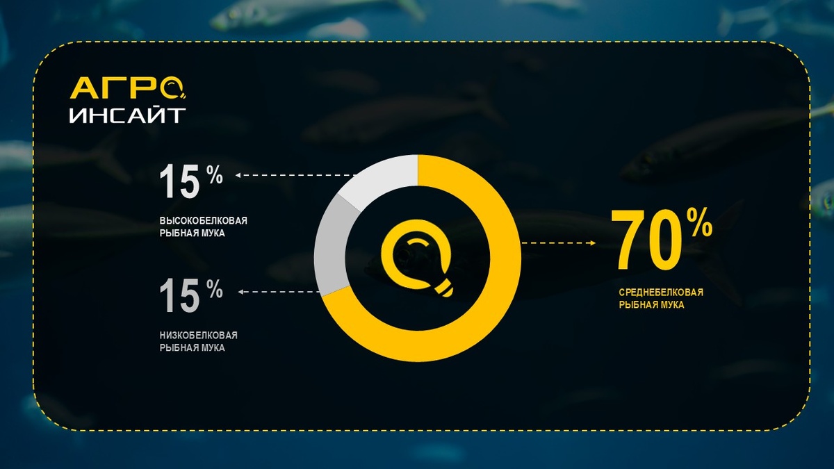Структура экспорта рыбной муки из России. Оценка АгроИнсайт.