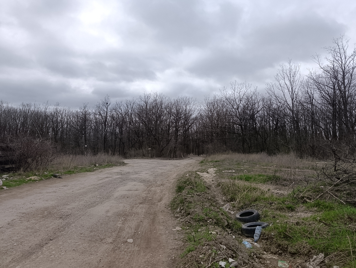 Поворот к хутору Широкий от микрорайона Широкий.