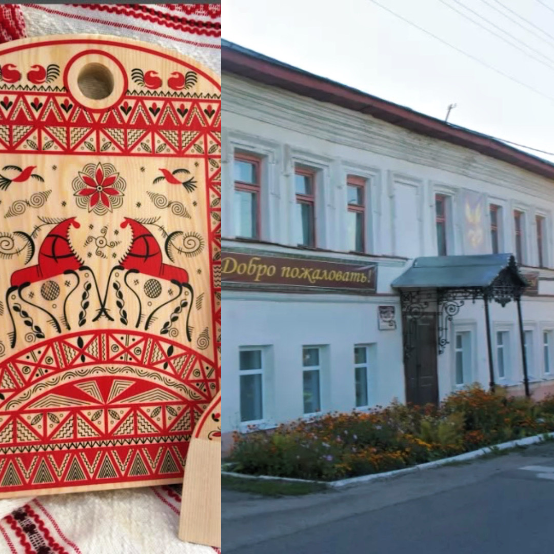 Мезенская роспись. «Дом ремёсел» п. Палех