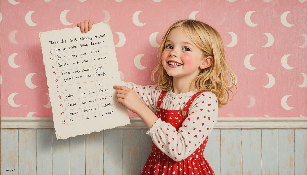 Список. Изображение от ИИ Шедеврум