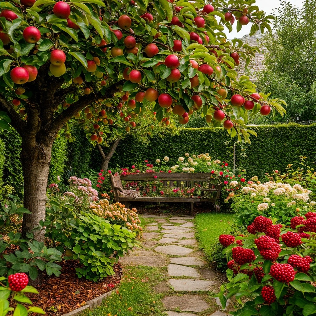 Яблоня в саду Подмосковья