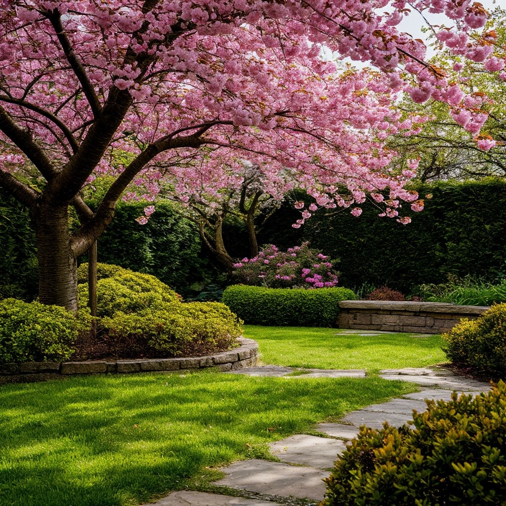 Вишня в саду Подмосковья