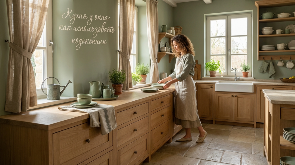    Идеи организации полезного пространства на кухонном подоконнике MDKUHNY