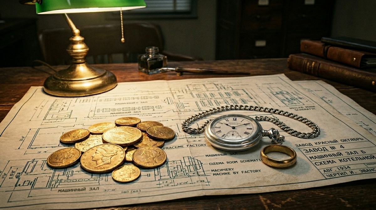 Золото на чертежах индустриализации