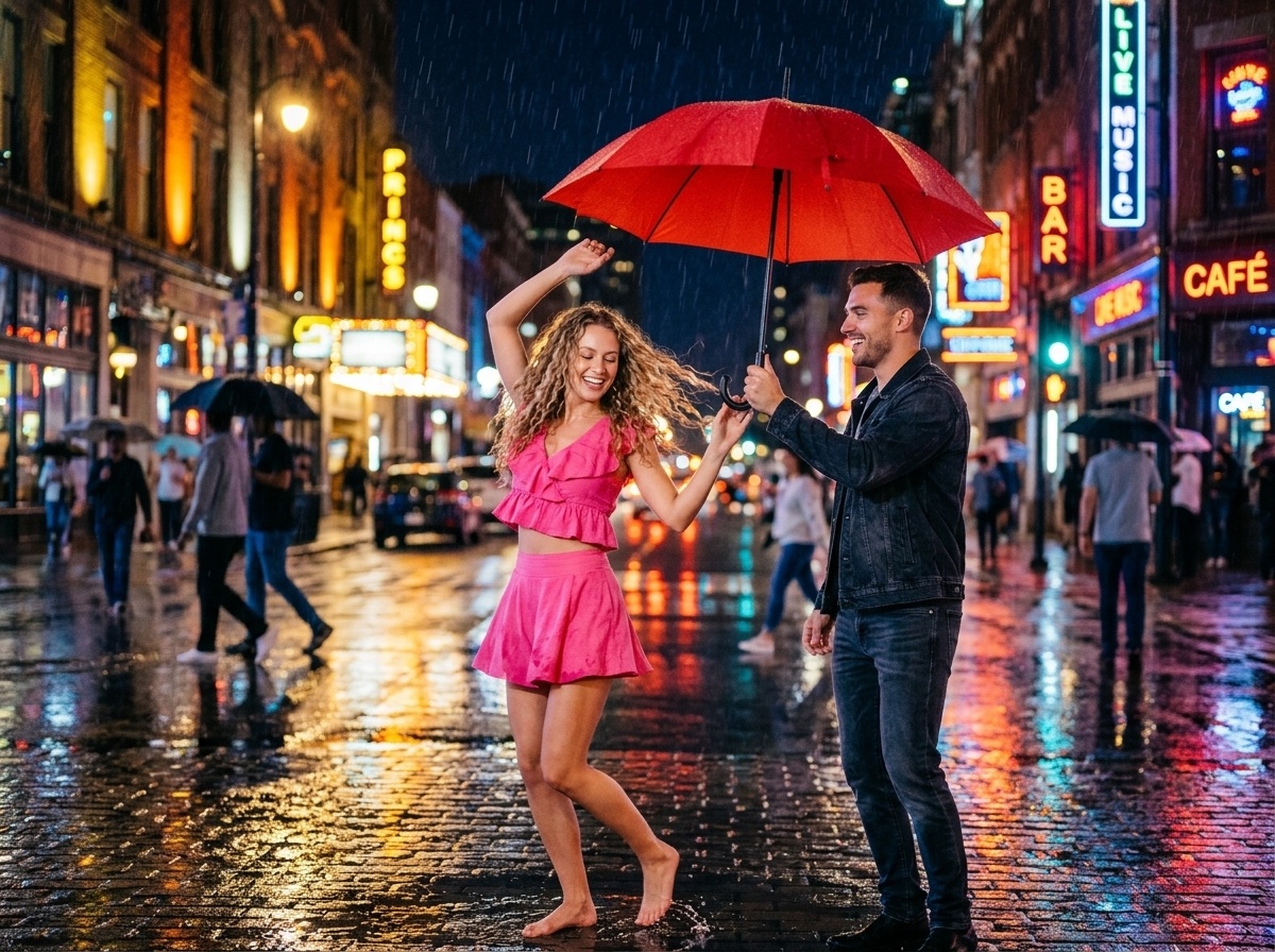 Я увидел ее танец под дождем и "пропал"...