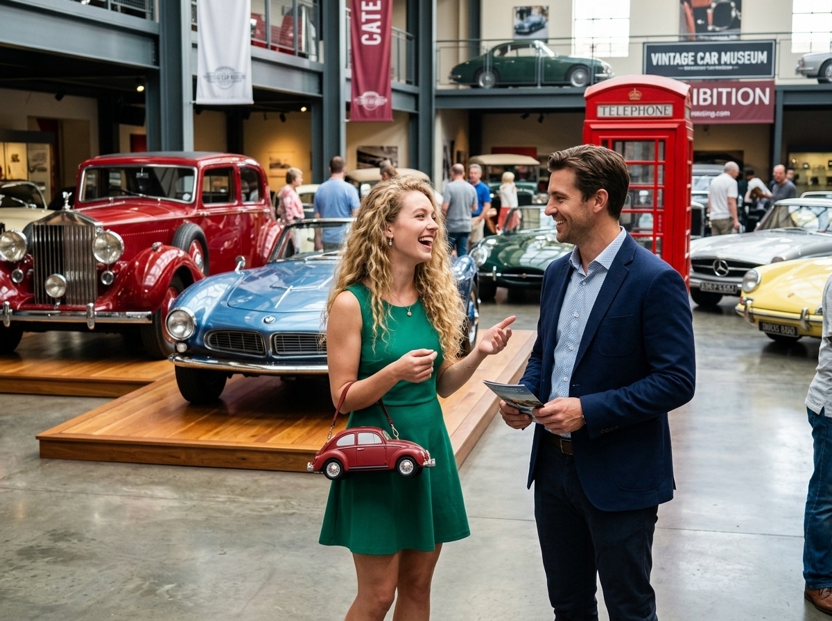 А мы познакомились в музее ретро автомобилей