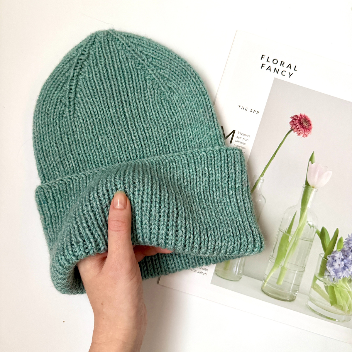 Шапка из мериноса - фото и работа автора