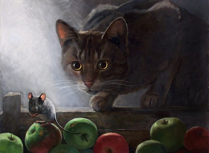 🎨 Притягательный кошачий мир художника Татьяны Дерий