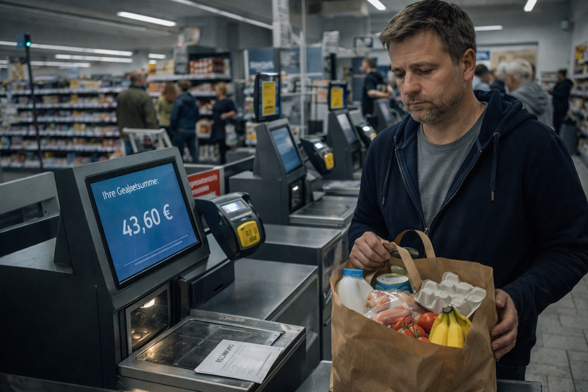 Вот здесь и начинается взрослая Германия, где продукты вроде обычные, а чек почему-то снова тяжёлый