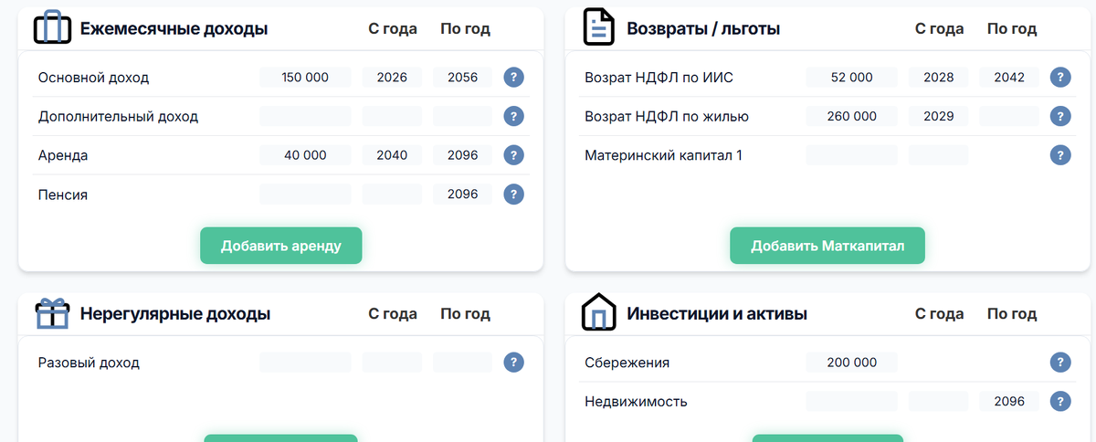 Учёт доходов в LFP: прогноз поступлений для долгосрочного финансового плана
