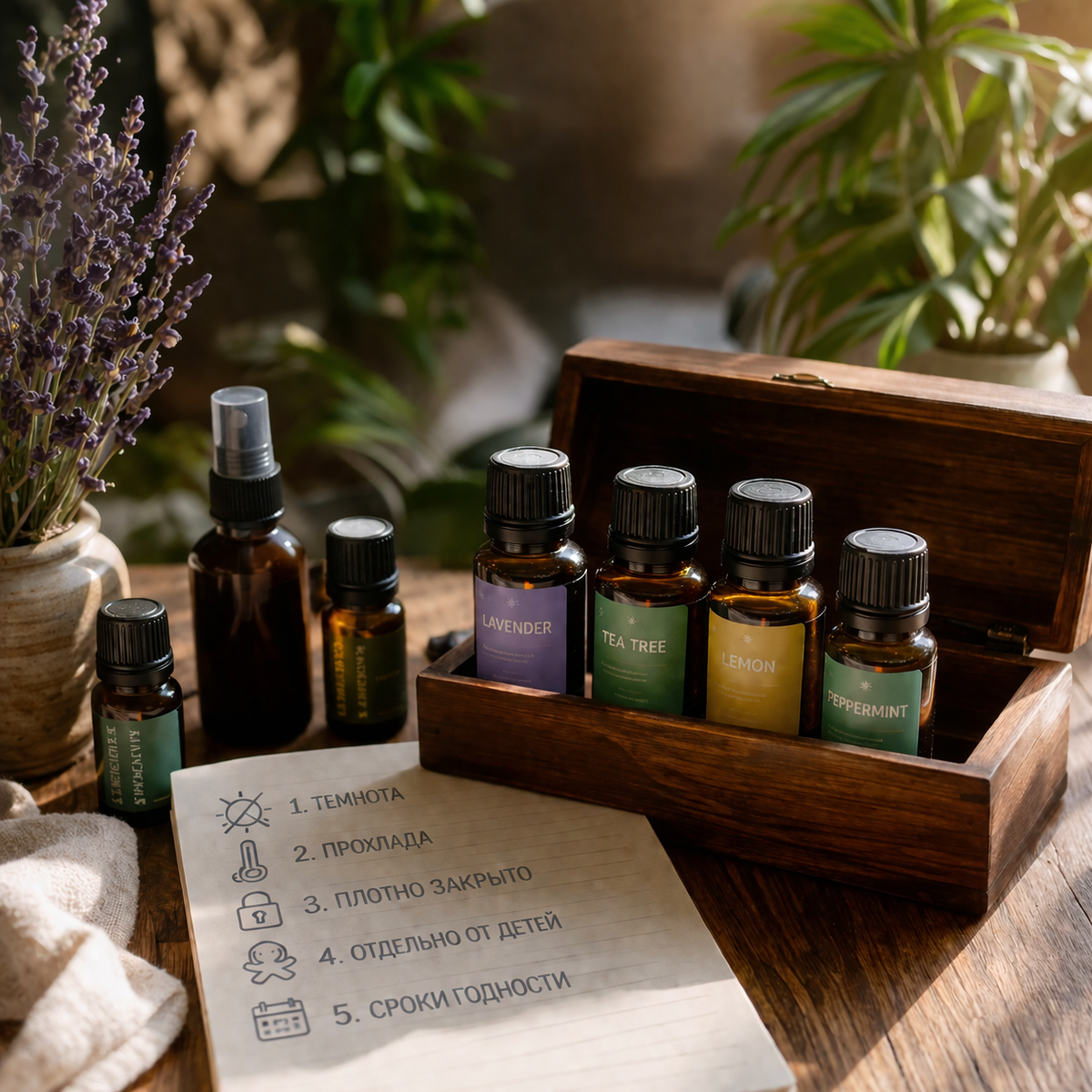 5 правил, которые защитят от ошибок при хранении эфирных масел