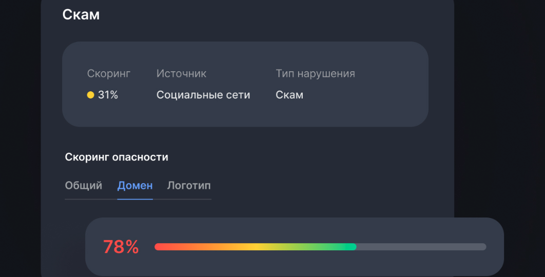 Наш AI сам выносит вердикт: скам, фишинг или ВПО