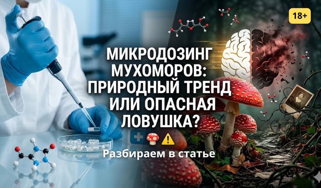 Сегодня в капсуле «микродоза», а завтра - концентрация, вызывающая острый психоз.