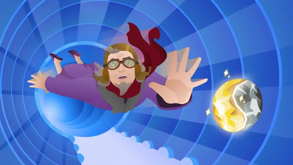    Алхимик внутри Большого адронного коллайдера ловит золото, получаемое из свинца