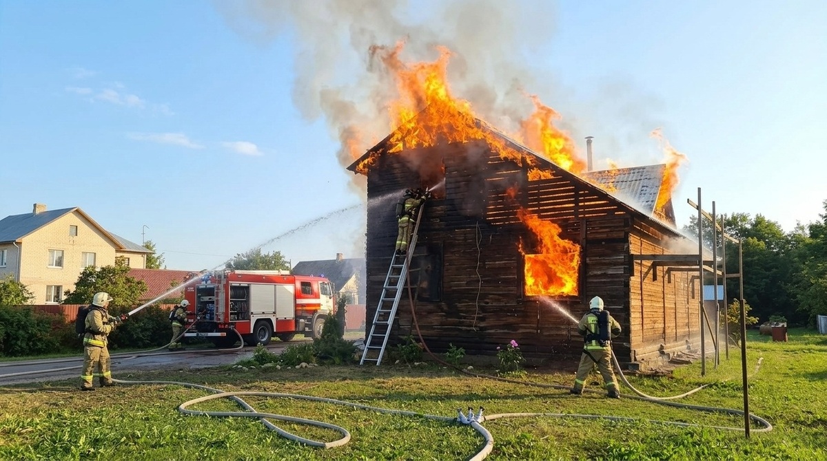 Пожар в частных домах непредсказуем и опасен