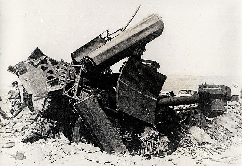 1982 год, уничтоженный антенный пост ПВО.