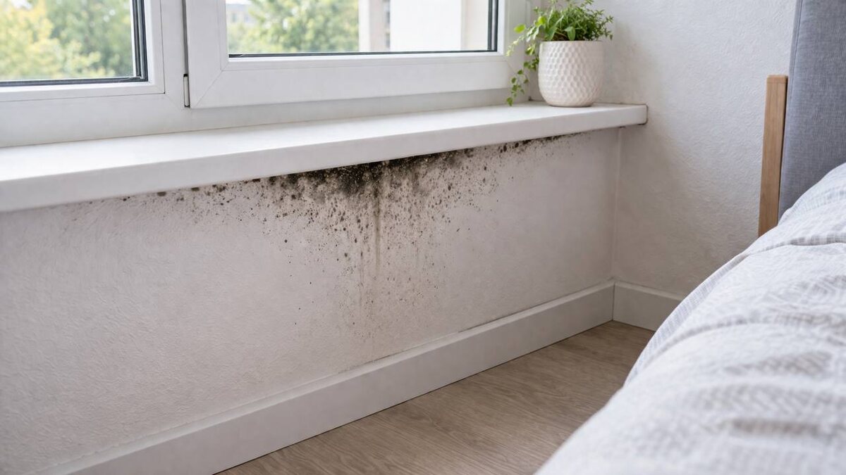 Плесень появляется не из-за грязи, а из-за влажности.