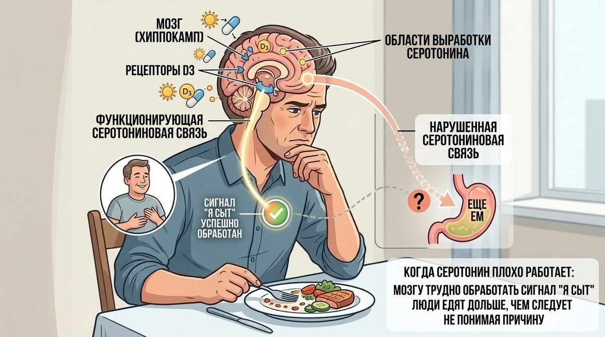 Связь витамина D и серотонина