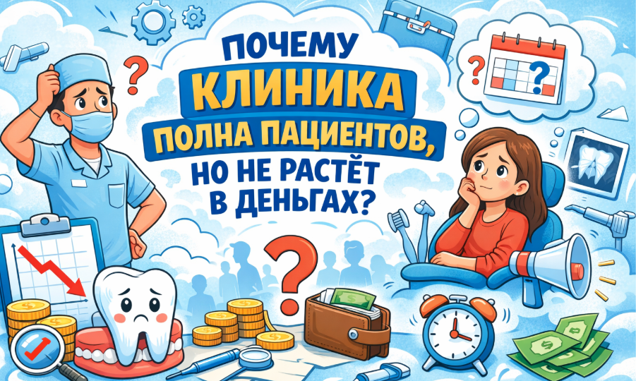Почему в стоматологии есть поток пациентов, но клиника не растёт в деньгах
