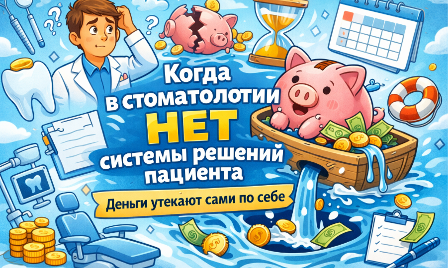 Что происходит с деньгами, когда в стоматологии нет системы решений пациента
