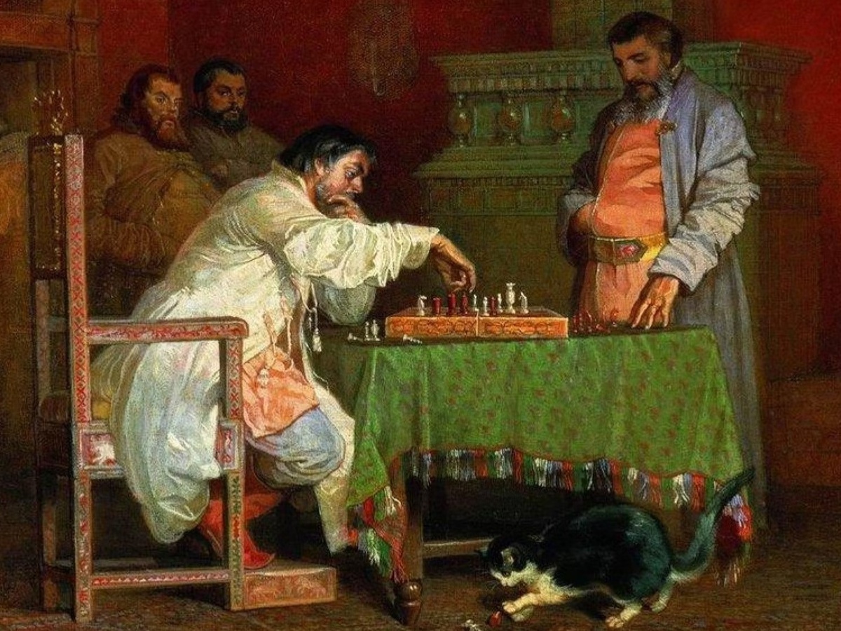 «Сцена из домашней жизни русских царей», Вячеслав Григорьевич Шварц, 1865 год.