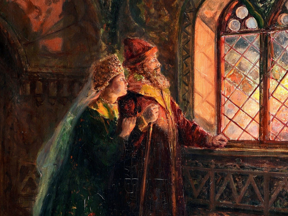 Царь Алексей Михайлович и Мария Милославская, Егорнов Сергей Семенович, 1903 год.