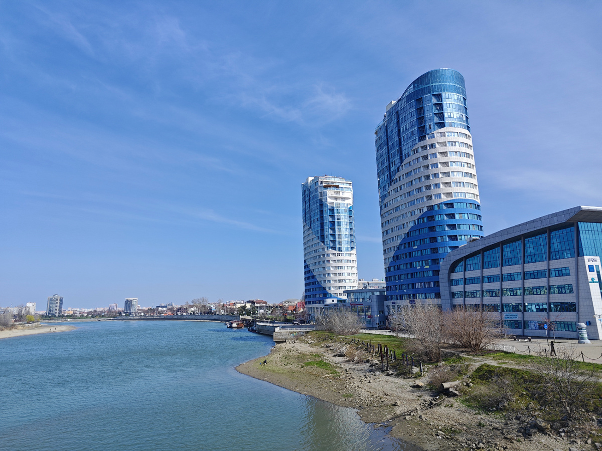 Река Кубань. Город Краснодар