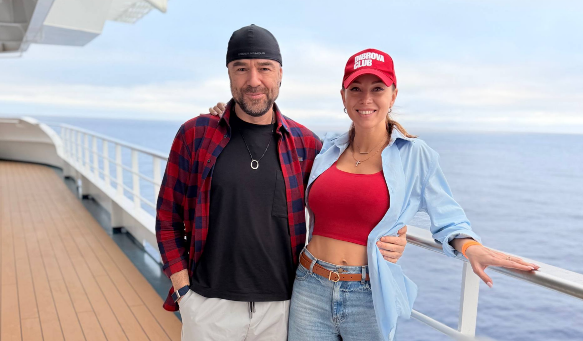 Роман Товстик и Полина Диброва. Фото: Telegram / @dibrovapolina