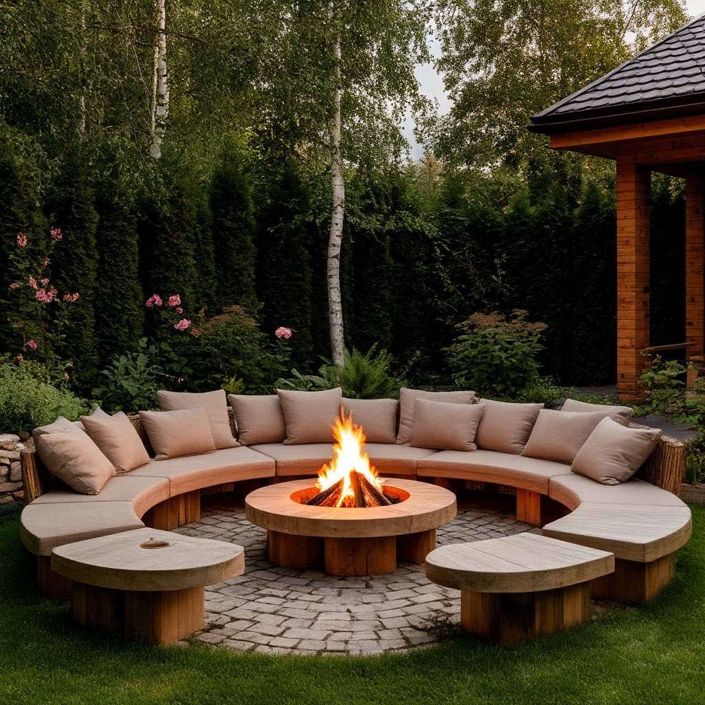 Костровая зона в саду
