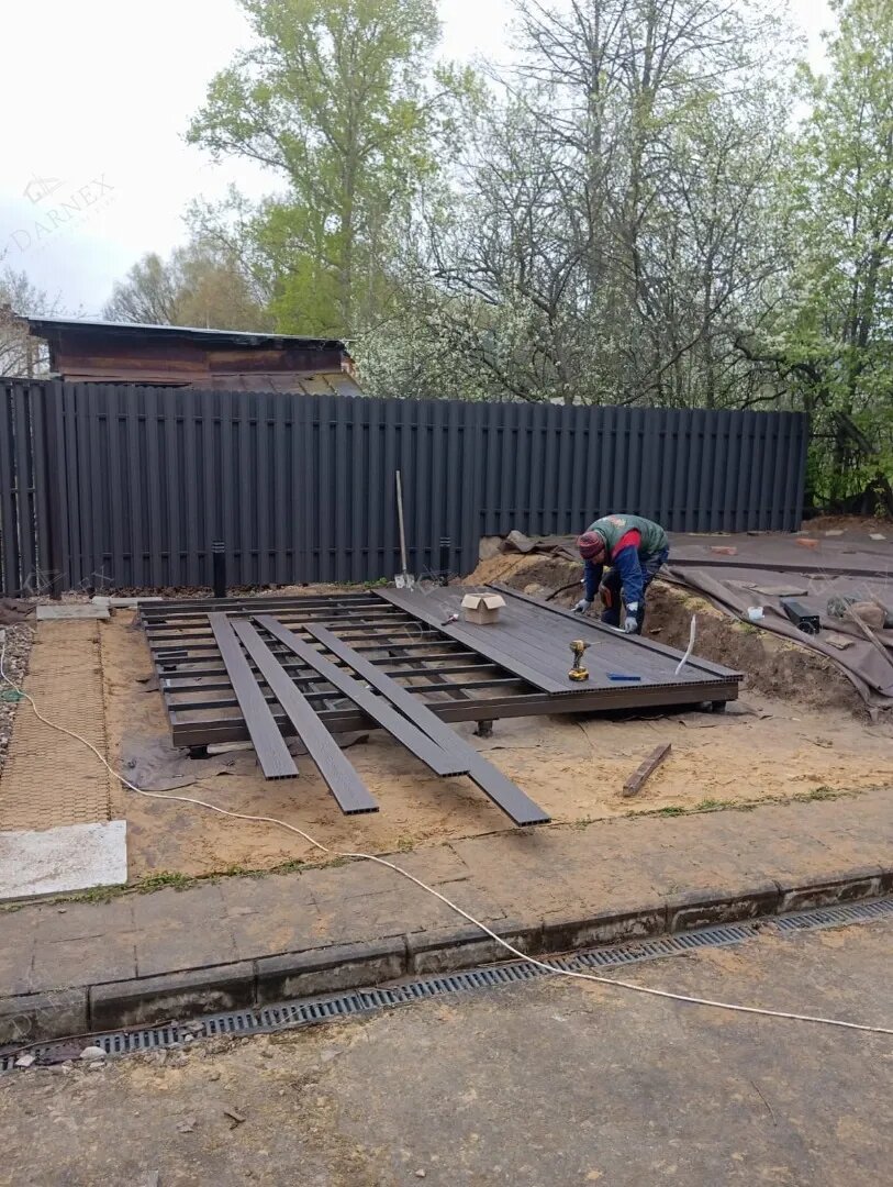 Укладка композитной доски