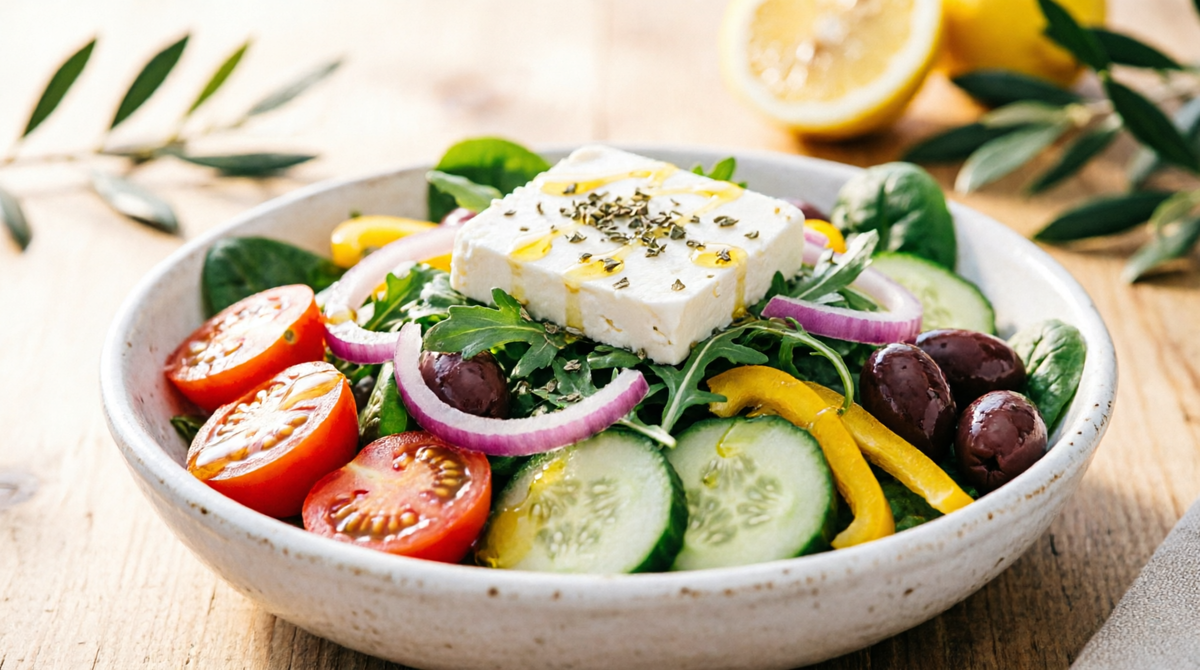 Греческий весенний салат — это не просто дань средиземноморской классике