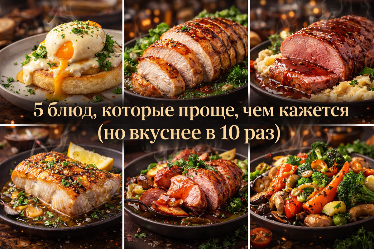 5 блюд, которые проще, чем кажется (но вкуснее в 10 раз)
