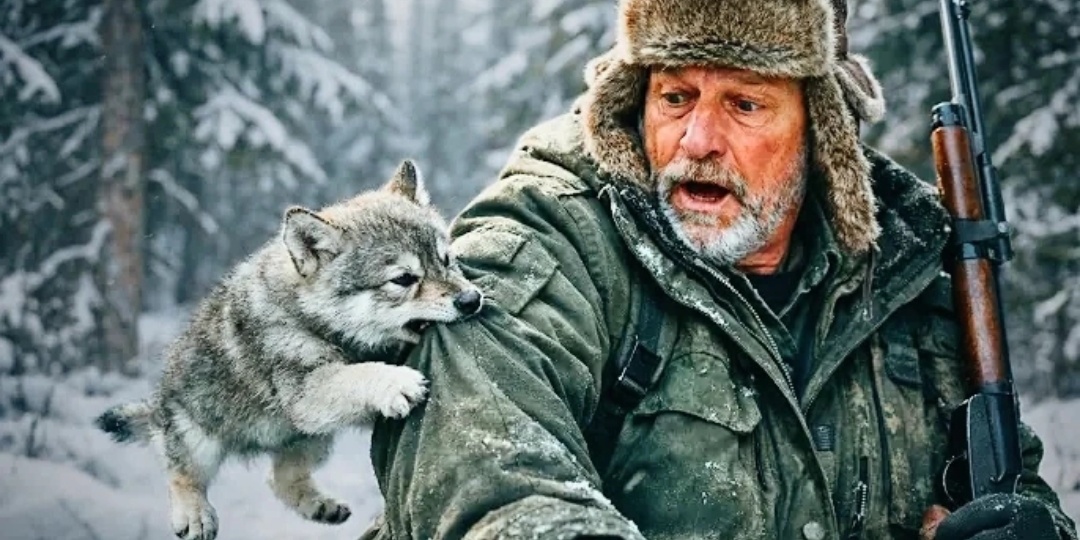 Дед Егор пошёл в лес. Но вдруг за его руку схватился волчонок. А что произошло дальше задело всех до глубины души