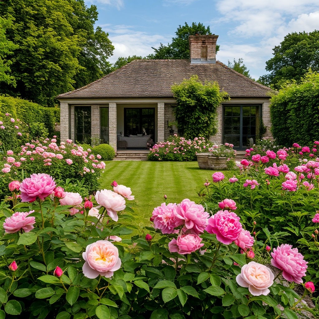 Пионы в саду в Подмосковье. Сад для Тельца
