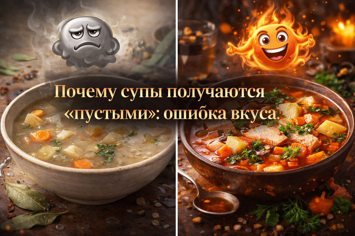 Почему супы получаются «пустыми»: ошибка вкуса