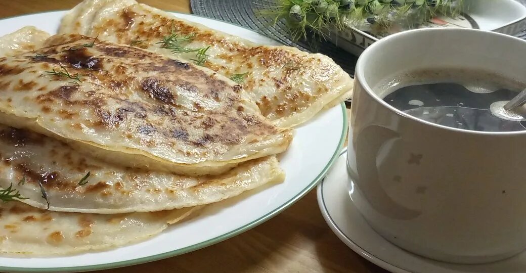 Кутабы по-быстрому и без раскатки теста.