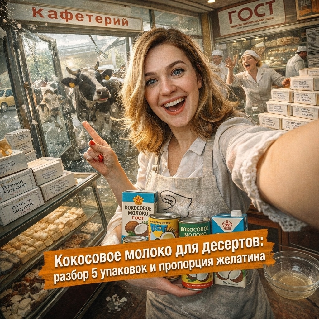    Обзор кокосового молока и правила работы с желатином для идеальных десертов. admin