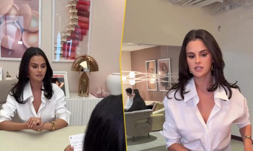    Источник: celebmafia.com | Белая рубашка Селены Гомес показала, как один акцент меняет весь образ