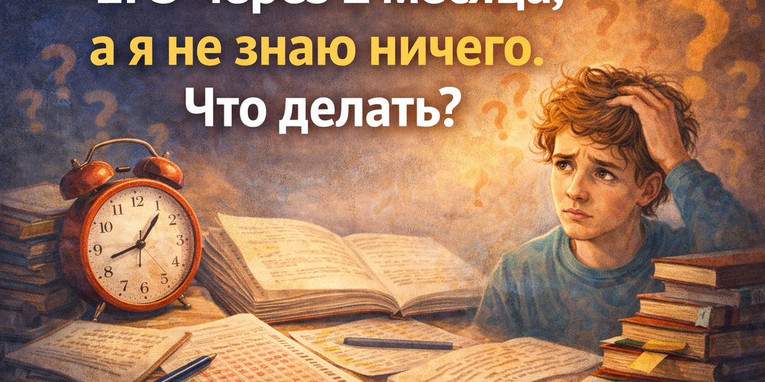 ЕГЭ через 2 месяца, а я не знаю ничего. Что делать?