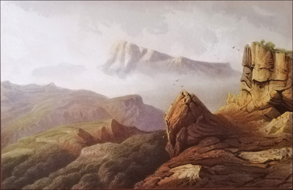 К.Боссоли. Гора Чатыр-Даг. Вид с тропы, ведущей к горе Демерджи