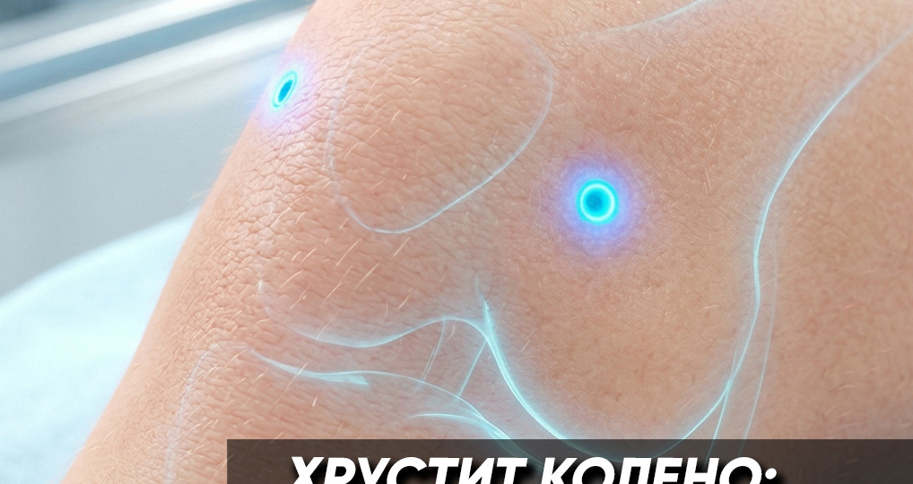 У меня просто колено хрустит.