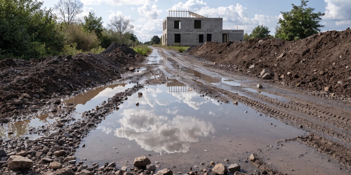 дом не достроен