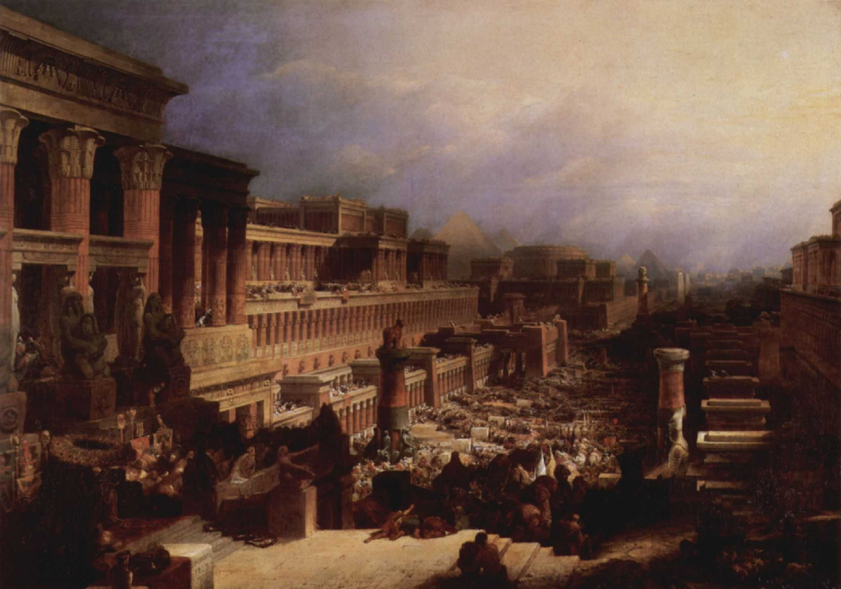 Дэвид Робертс. Исход евреев из Египта, 1830