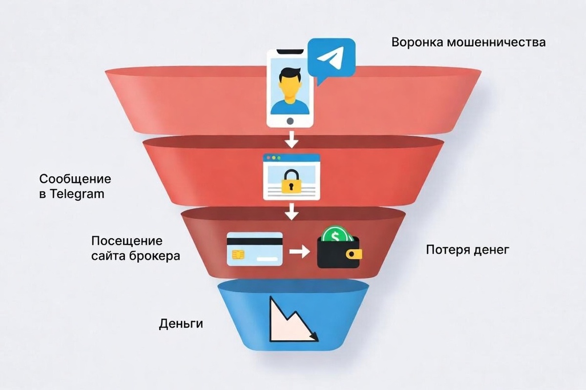 Как мошенники заманивают в инвестиции через Telegram