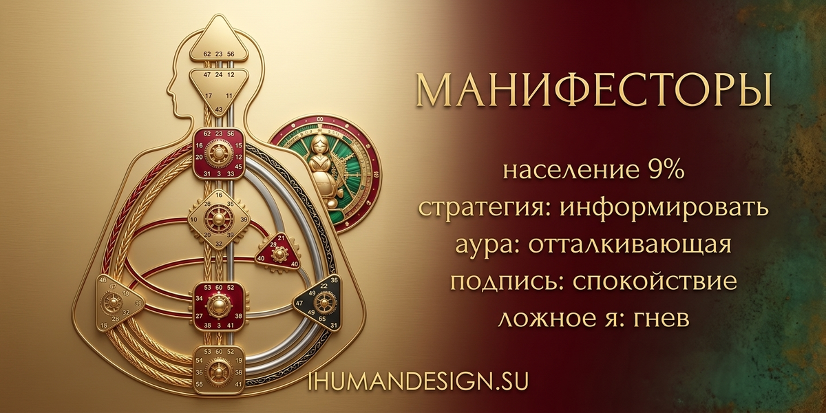 ihumandesign.su - дизайн человека манифестор
