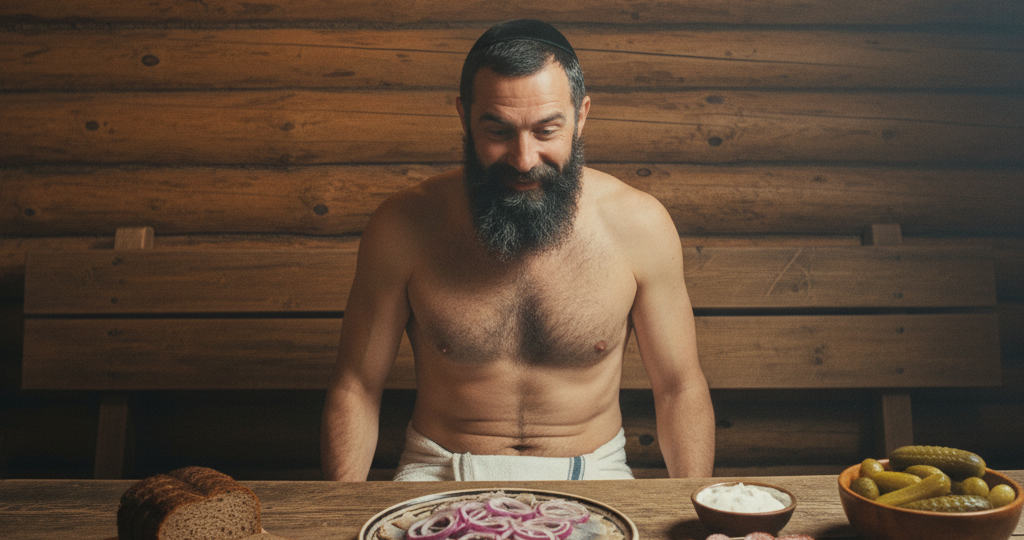 Кошерный еврей в бане: селёдка с луком — он нарушил все запреты за вечер