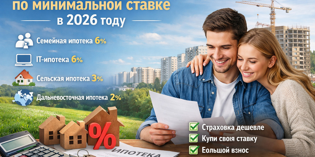 Как взять ипотеку по минимальной ставке в 2026 году