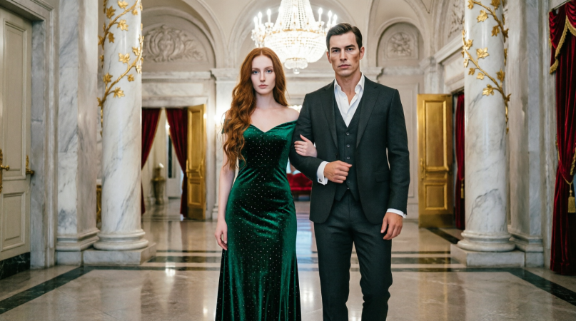 героиня и герой романа в театре